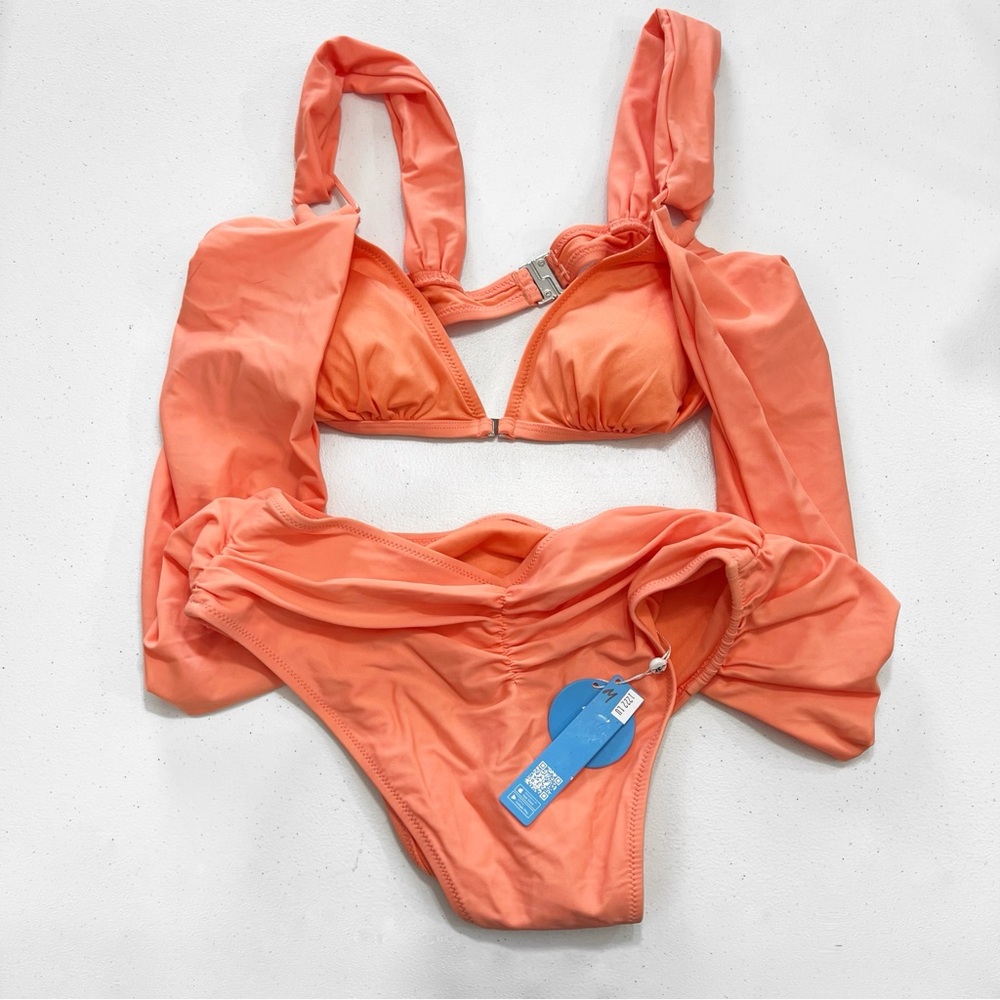 Flirty Fun Bathing Suit Two Piece With Connecting Sides Monokini NWT Size Medium